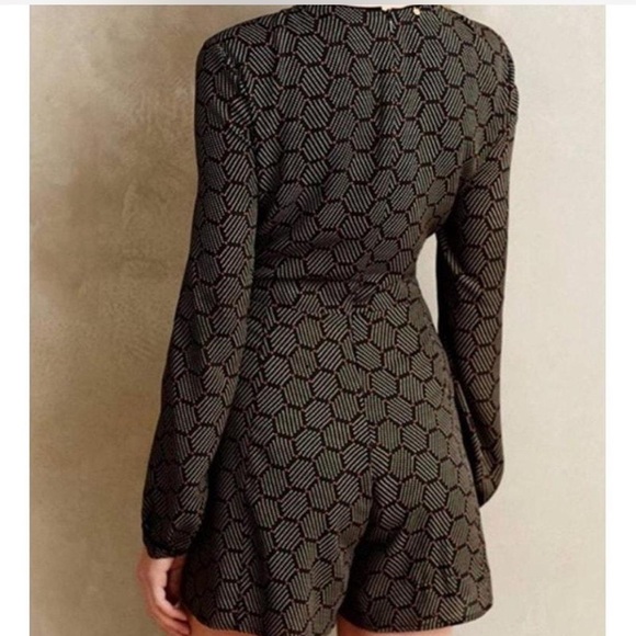 Harlyn Long-sleeve Romper - Anthropologie - Picture 2 of 10